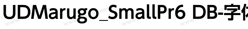 UDMarugo_SmallPr6 DB字体转换